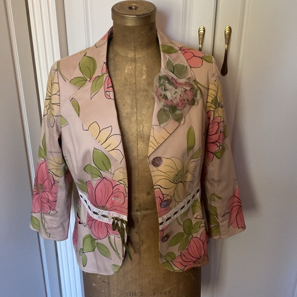 STUNNING RICKIE FREEMAN FOR TERRI JON BLAZER SIZE 12 . - Picture 16 of 16